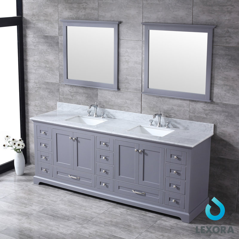 Red Barrel Studio Drumgurland 84" Double Bathroom Vanity Set with